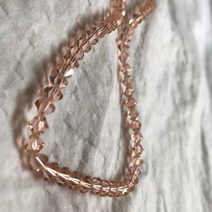 Akin K. Sparkly Soft Pink Beaded Necklace